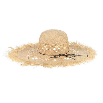 Gemvie Raffia Straw Hollow Pattern Hat