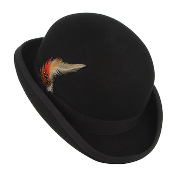Gemvie Wool Soft Crushable Felt Bowler Hats
