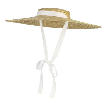 GEMVIE Straw Sun Hat Wide Brim Boater Hat for Men and Women Summer Beach Hat with Chin Strap