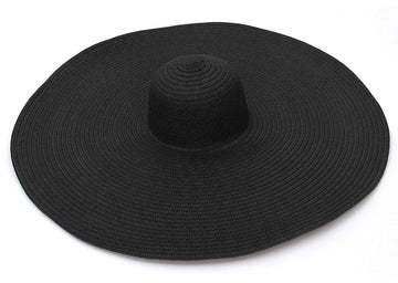 GEMVIE Oversized Straw Hat for Women Wide Brim Summer Sun Hat Packable Straw Floppy Beach Sun Hat