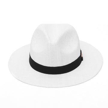 GEMVIE Straw Sun Hat for Men and Women Fedora Hat Straw Panama Hat for Summer Beach