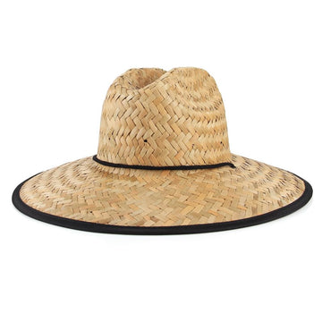 GEMVIE UPF 50+ Straw Lifeguard Hat,Unisex Straw Sun Hat