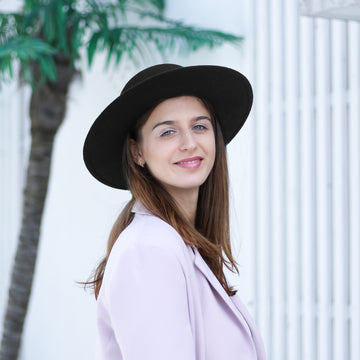 Women Men Classic Wool Felt Fedora Hat Wide Brim Flat Top Jazz Panama Hat Casual Party Church Hat