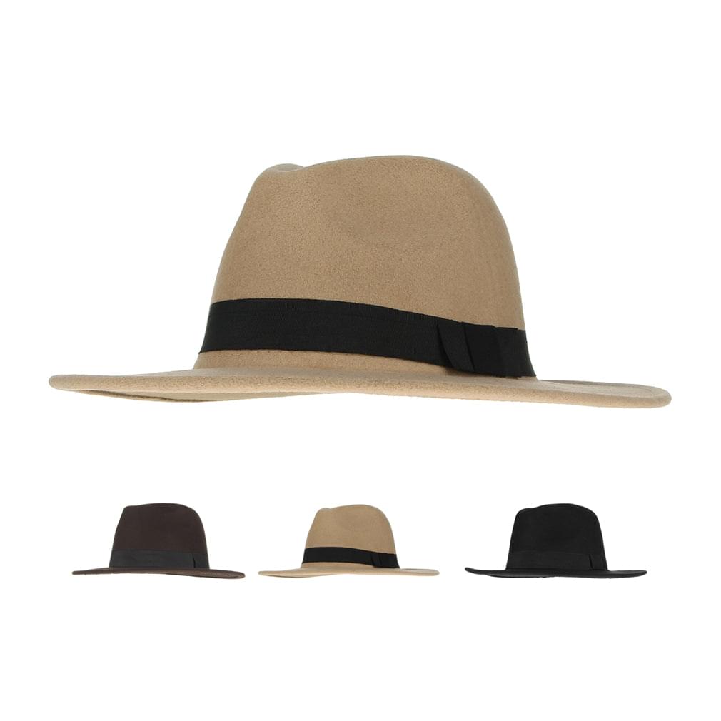 Casual Panama Sun Hats Solid Color Gangster Summer Hats Church Cap Jazz Wide Brim Hats