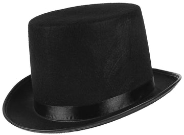 Mens Felt Top Hat Adults Costume Dress Up Party Hats Novelty Magician Satin Top Hats