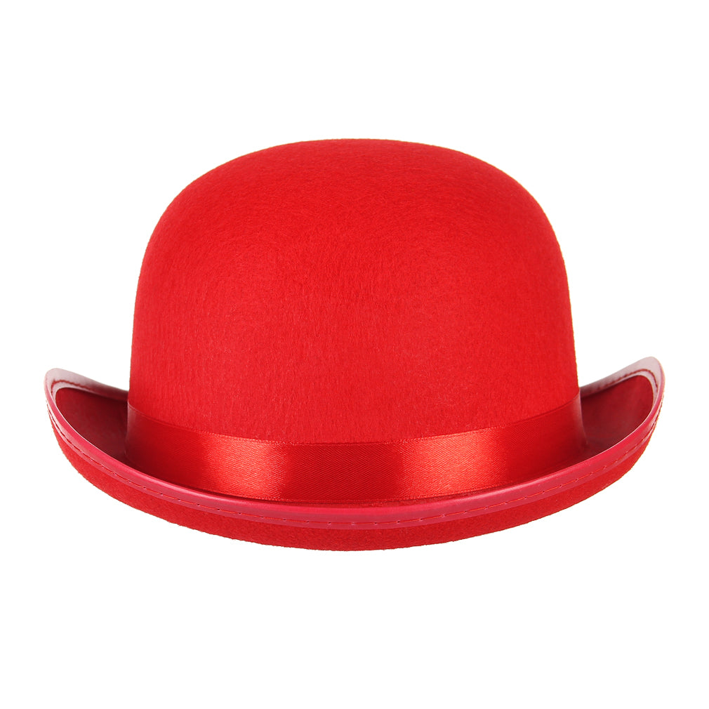 Red cheap bowler hat