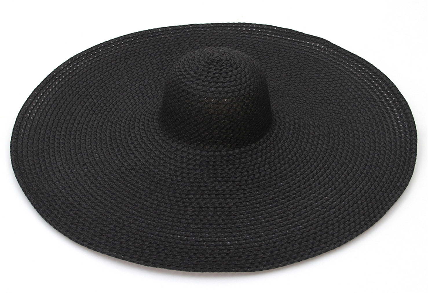 GEMVIE Women's Large Brim Straw Sun Hat Oversized Floppy Brim Hollow Out Sun Hat Packable Beach Straw Hat