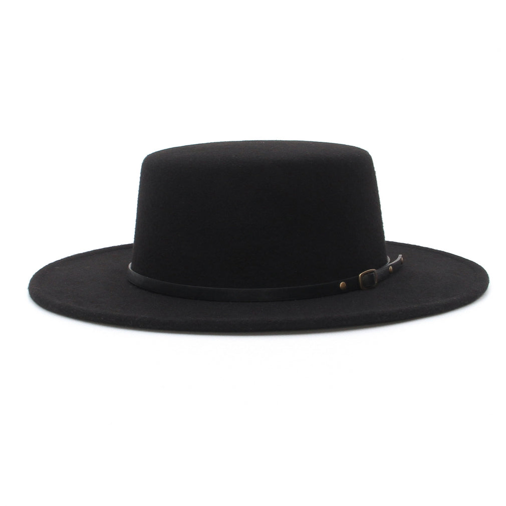 Flat top fedora hat online