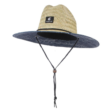 GEMVIE Straw Hat Men Women Lifeguard Sun Hat Wide Brim Summer Beach Hat for  Outdoor Fishing Travel Garden Farm