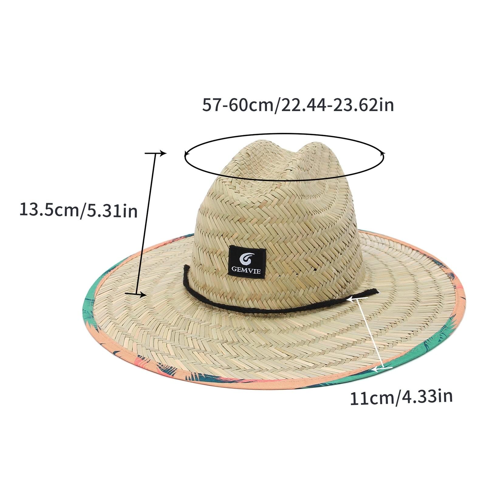GEMVIE 2021 New Fashion Summer Hats For Men Women Straw Sun Hat