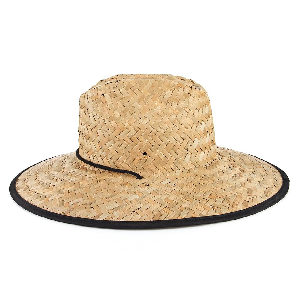 GEMVIE UPF 50+ Straw Lifeguard Hat,Unisex Straw Sun Hat